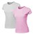Kit 2 Blusas Feminina Camiseta Lisa Básica Algodão Camisa Baby Look - Imagem 1