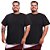 Kit 2 Camisetas Masculina Plus Size Camisa Blusa Lisa Algodão Premium - Imagem 1
