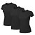 Kit 3 Blusas Feminina Camiseta Lisa Básica Algodão Camisa Baby Look - Imagem 1