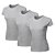 Kit 3 Blusas Feminina Camiseta Lisa Básica Algodão Camisa Baby Look - Imagem 1
