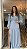VESTIDO AZUL CREPE - Imagem 1