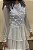 VESTIDO RELUZ COR BRANCO E PRATA - Imagem 3