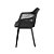 Cadeira Fixa Mena - Preta - 43825 - Casa das Cadeiras Anápolis - Imagem 2