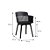 Cadeira Fixa Mena - Preta - 43825 - Casa das Cadeiras Anápolis - Imagem 3