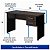Mesa de Escritório 1,20x0,60 Com Gavetas - Marsala/Preto - 23471 - Casa das Cadeiras Anápolis - Imagem 3