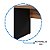 Mesa de Escritório 1,50x0,60 Sem Gavetas - Nogal Sevilha/Preto - 21472 - Casa das Cadeiras Anápolis - Imagem 4