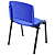 Cadeira Plástica de Plástico Fixa Anatômica Empilhável AZUL - 12072 - Casa das Cadeiras Anápolis - Imagem 3
