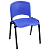 Cadeira Plástica de Plástico Fixa Anatômica Empilhável AZUL - 12072 - Casa das Cadeiras Anápolis - Imagem 1