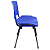 Cadeira Plástica de Plástico Fixa Anatômica Empilhável AZUL - 12072 - Casa das Cadeiras Anápolis - Imagem 2