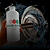Garrafa de Alumínio Branco Matte / Prata com Mosquetão - 600ml - Imagem 1