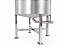 Tanque 100 litros inox cônico saída central com rodas - Imagem 2