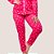 Pijama Diones Feminino Estampado Americano Manga Comprida - Imagem 3
