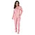Pijama De Inverno Feminino Canelado Estampado - Imagem 10
