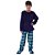 Conjunto De Dormir De Frio Victory Soft Infantil Liso Menino - Imagem 6