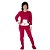 Pijama De Plush Feminino Juvenil De Inverno Bolso Kanguru - Imagem 6