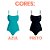 Maiô Moda Praia Beachwear She Verão Liso Modelo De Alcinha - Imagem 10