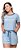 Pijama Feminino Dione Com Camiseta Estampada E Shorts - Imagem 4