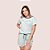 Pijama Feminino Dione Com Camiseta Estampada E Shorts - Imagem 7