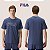 Camiseta Fila Letter Outline Casual em Algodão Confortável com Manga Curta e Gola Careca - Imagem 6