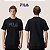 Camiseta Fila Letter Outline Casual em Algodão Confortável com Manga Curta e Gola Careca - Imagem 10