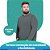 Camiseta Masculina Selene Manga Longa Plus Size Proteção Uv - Imagem 6