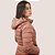 Jaqueta Puffer Impermeável Feminina Com Capuz Removível - Imagem 6