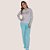 Pijama Feminino Adulto Plush Quente Estampado - Victory - Imagem 1