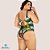 Maiô Banho de Mar Estampado com Bojo Zero Barriga Plus Size - Imagem 4