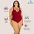 Maiô Modelador Zero Barriga com Bojo e Trançado Plus Size - Imagem 7