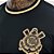 Camiseta Corinthians Masculina Gola V Bordada - Imagem 4