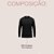 Camiseta Corinthians All Black Masculina Manga Longa Confortável Casual Esportiva Torcedor Oficial - Imagem 8