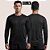 Camiseta Corinthians All Black Masculina Manga Longa Confortável Casual Esportiva Torcedor Oficial - Imagem 1
