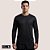 Camiseta Corinthians All Black Masculina Manga Longa Confortável Casual Esportiva Torcedor Oficial - Imagem 2