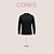 Camiseta Corinthians All Black Masculina Manga Longa Confortável Casual Esportiva Torcedor Oficial - Imagem 7