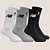 Kit 3 Meias New Balance Cano Longo Algodão Confonto - Imagem 1
