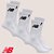 Kit 3 Meias New Balance Cano Longo Algodão Confonto - Imagem 4