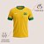 Camiseta Brazil Masculina Dry Fit Amarela Casual Confortável Para Jogos e Treinos - Imagem 4