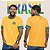 Camiseta Brazil Masculina Dry Fit Amarela Casual Confortável Para Jogos e Treinos - Imagem 1