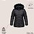 Jaqueta Puffer Feminina Peluciada Forrada Capuz Removível Inverno Com Zíper E Bolso - Imagem 8