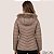 Jaqueta Puffer Feminina Peluciada Forrada Capuz Removível Inverno Com Zíper E Bolso - Imagem 7
