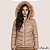Jaqueta Feminina Puffer Longa Quentinha Com Capuz Removível e Bolso Frontal - Imagem 6