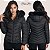 Jaqueta Feminina Puffer Longa Quentinha Com Capuz Removível e Bolso Frontal - Imagem 2