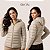 Jaqueta Puffer Feminina Longa Capuz Removível Forrada Com Zíper Para Inverno Frio Conforto - Imagem 2