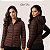 Jaqueta Puffer Feminina Longa Capuz Removível Forrada Com Zíper Para Inverno Frio Conforto - Imagem 4