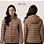 Jaqueta Puffer Feminina Longa Capuz Removível Forrada Com Zíper Para Inverno Frio Conforto - Imagem 3