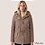 Jaqueta Parka Feminina Blue Rose Inverno Peluciada com Capuz Removível Forrada Térmica Confortável - Imagem 9