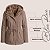Jaqueta Parka Feminina Blue Rose Inverno Peluciada com Capuz Removível Forrada Térmica Confortável - Imagem 12