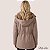 Jaqueta Parka Feminina Blue Rose Inverno Peluciada com Capuz Removível Forrada Térmica Confortável - Imagem 10