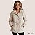 Jaqueta Parka Feminina Blue Rose Inverno Peluciada com Capuz Removível Forrada Térmica Confortável - Imagem 3