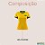 Camiseta Brasil Feminina Amarela Dry Fit Respirável Leve Confortável Para Treino E Dia A Dia - Imagem 8